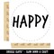 Happy Fun Text Self-Inking Rubber Stamp for Stamping Crafting Planners